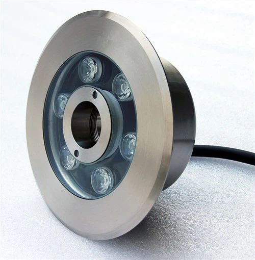 Sucha fontanna LED ze stali nierdzewnej